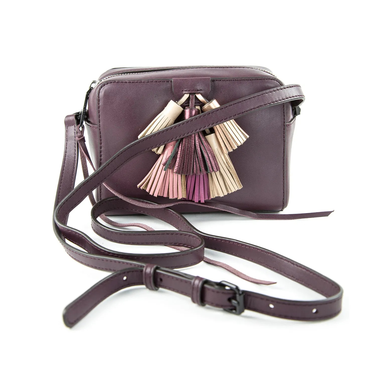 Rebecca Minkoff Mini Sofia Crossbody Bag, Dark Cherry Multi
