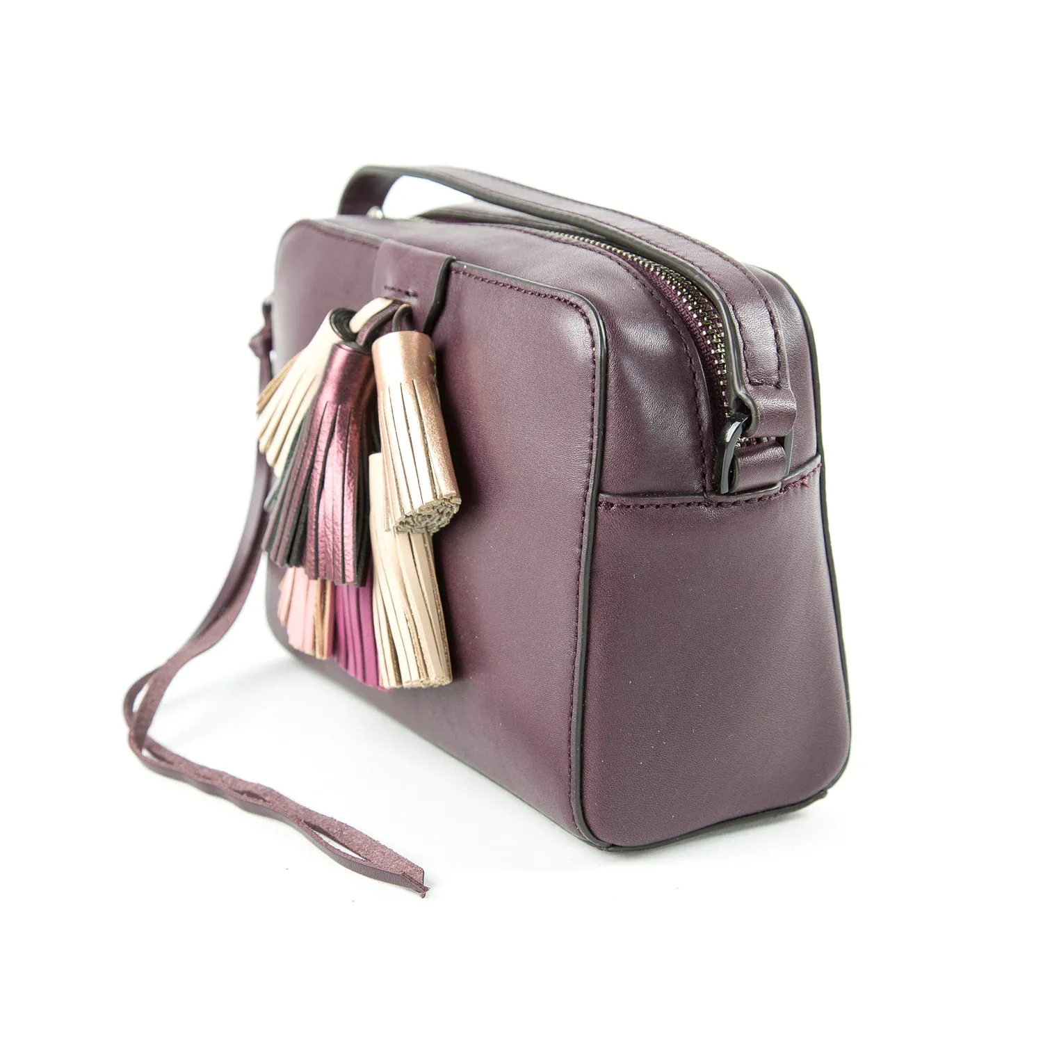 Rebecca Minkoff Mini Sofia Crossbody Bag, Dark Cherry Multi