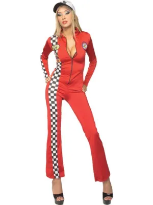 Red Racer Secret Wishes Long Jumpsuit Size S