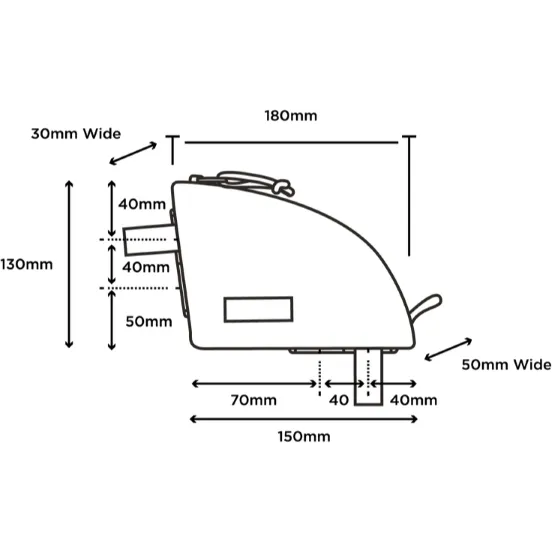Restrap Rear Top Tube Bag