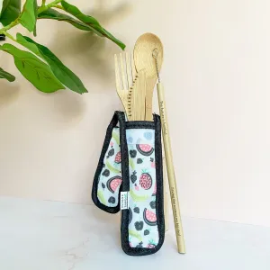 Reusable Bamboo Utensil Kit Summer Fruit
