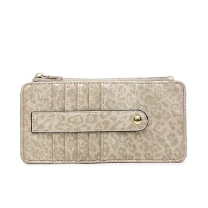 Saige Slim Card Holder Wallet in Animal Print
