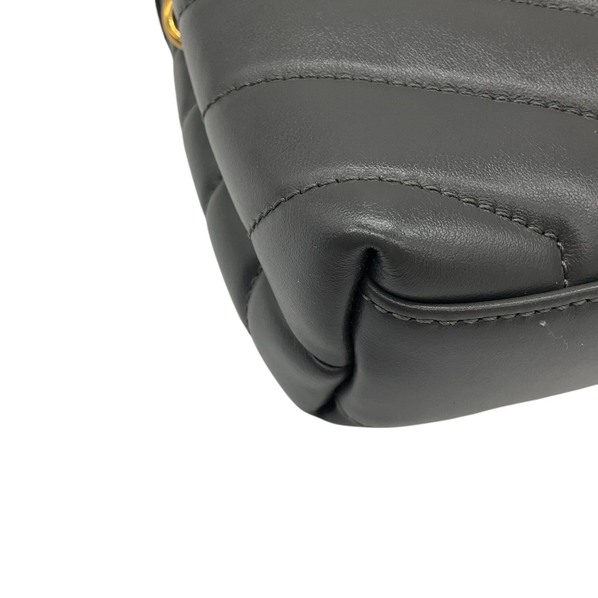Saint Laurent Grey 2021 Loulou Leather Toy Mini Bag