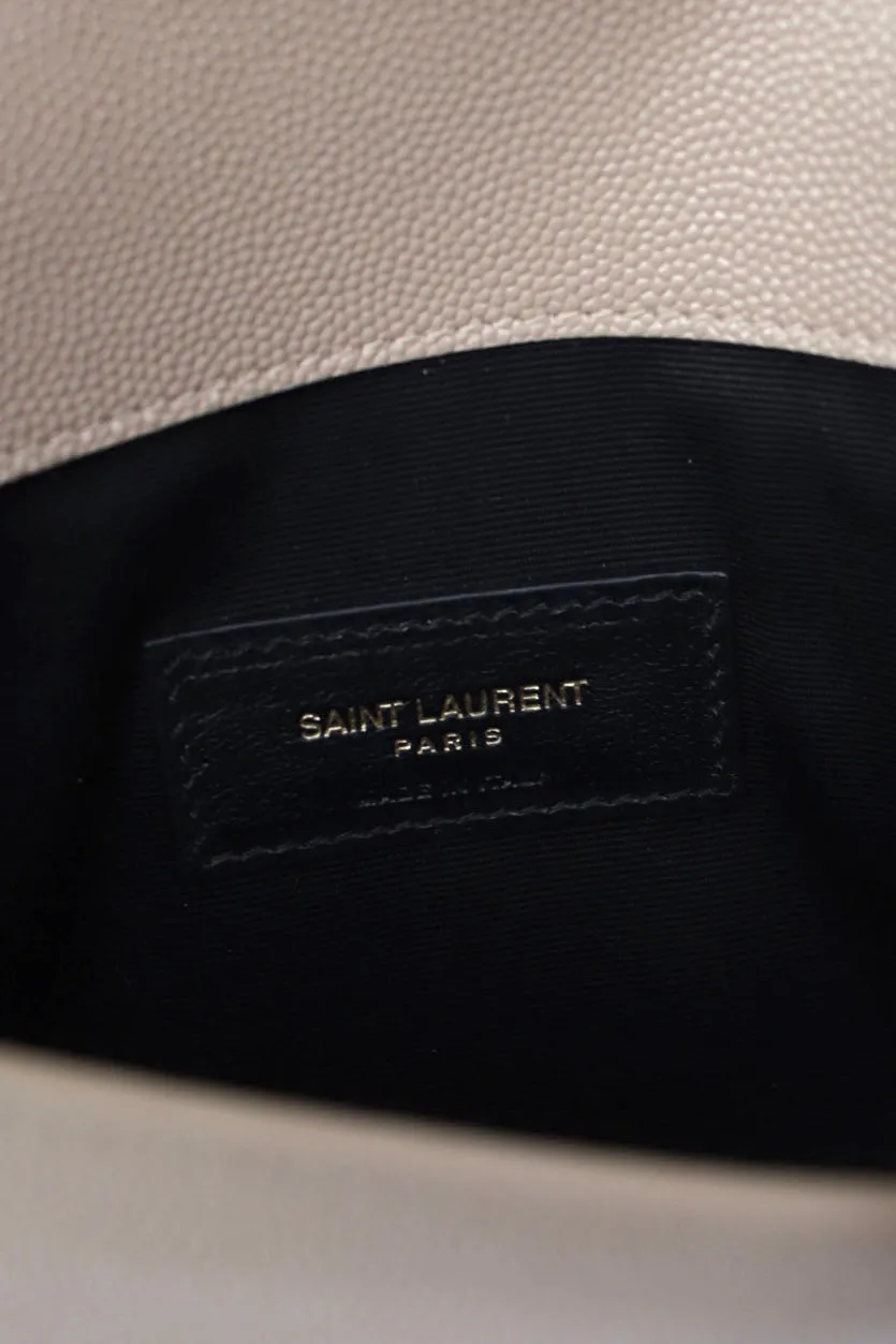 Saint Laurent Uptown Leather Clutch*