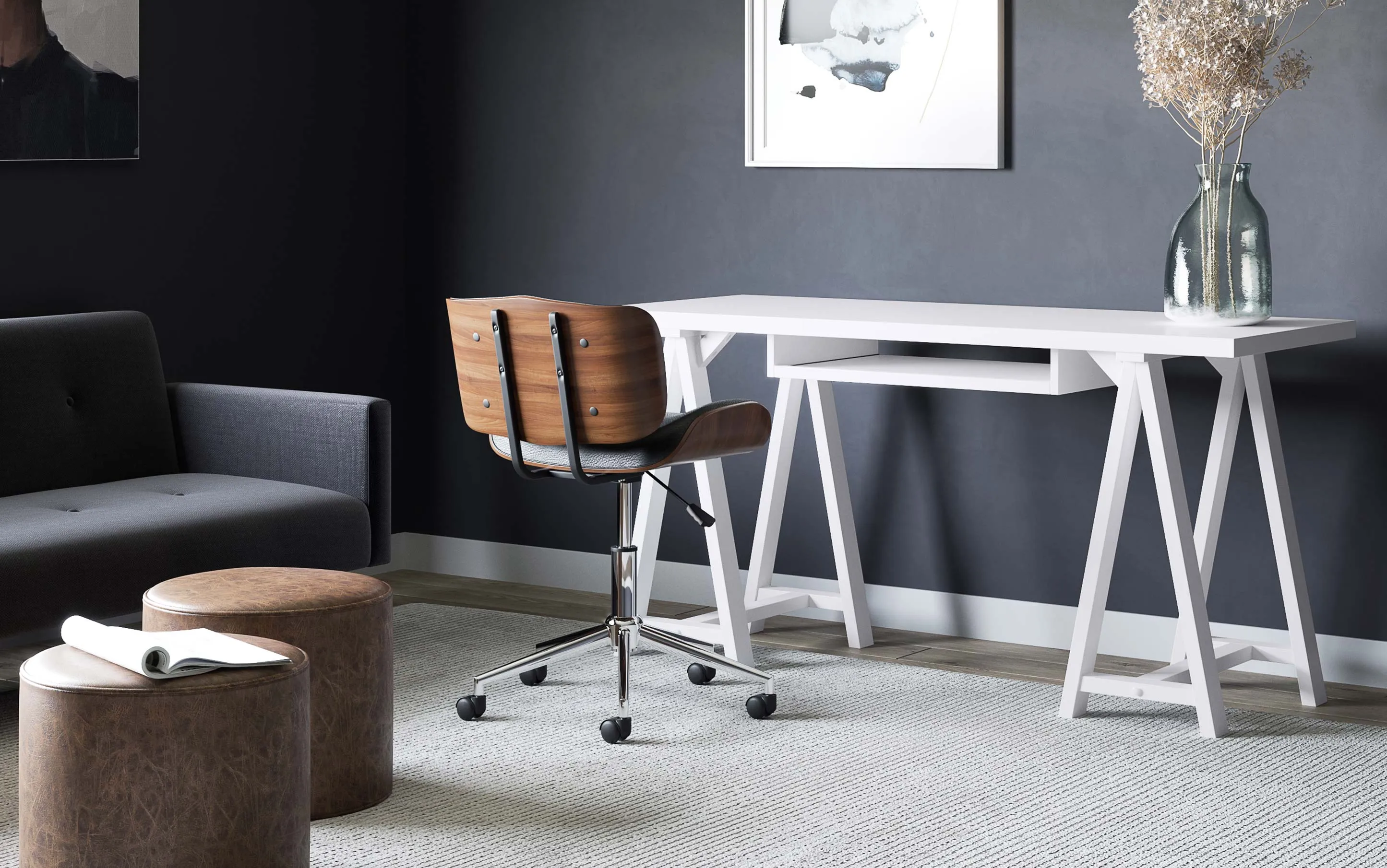Sawhorse Wide Desk