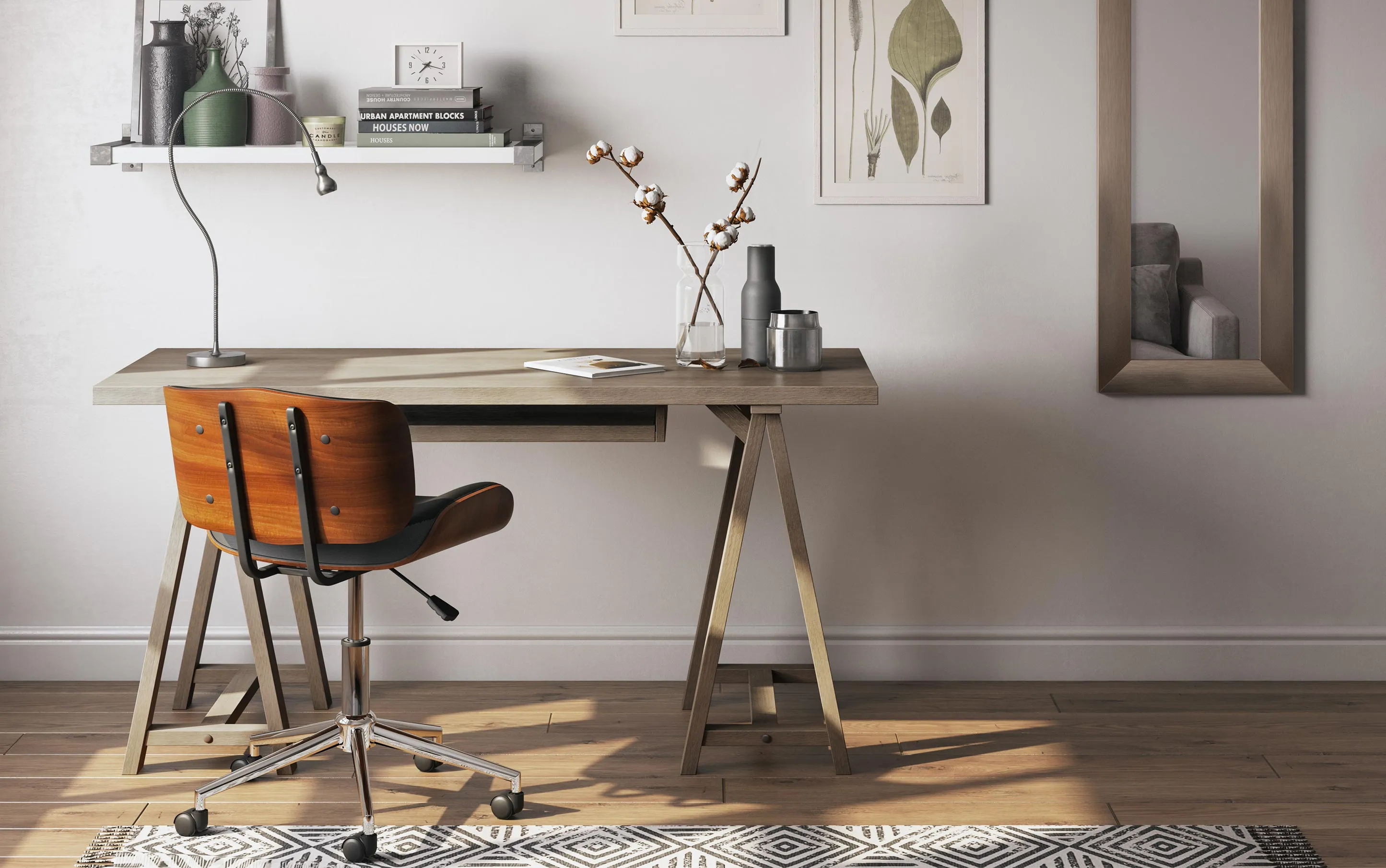 Sawhorse Wide Desk