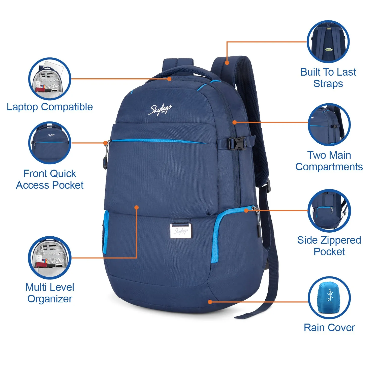 Skybags Network Pro  01 Laptop Bp (E)