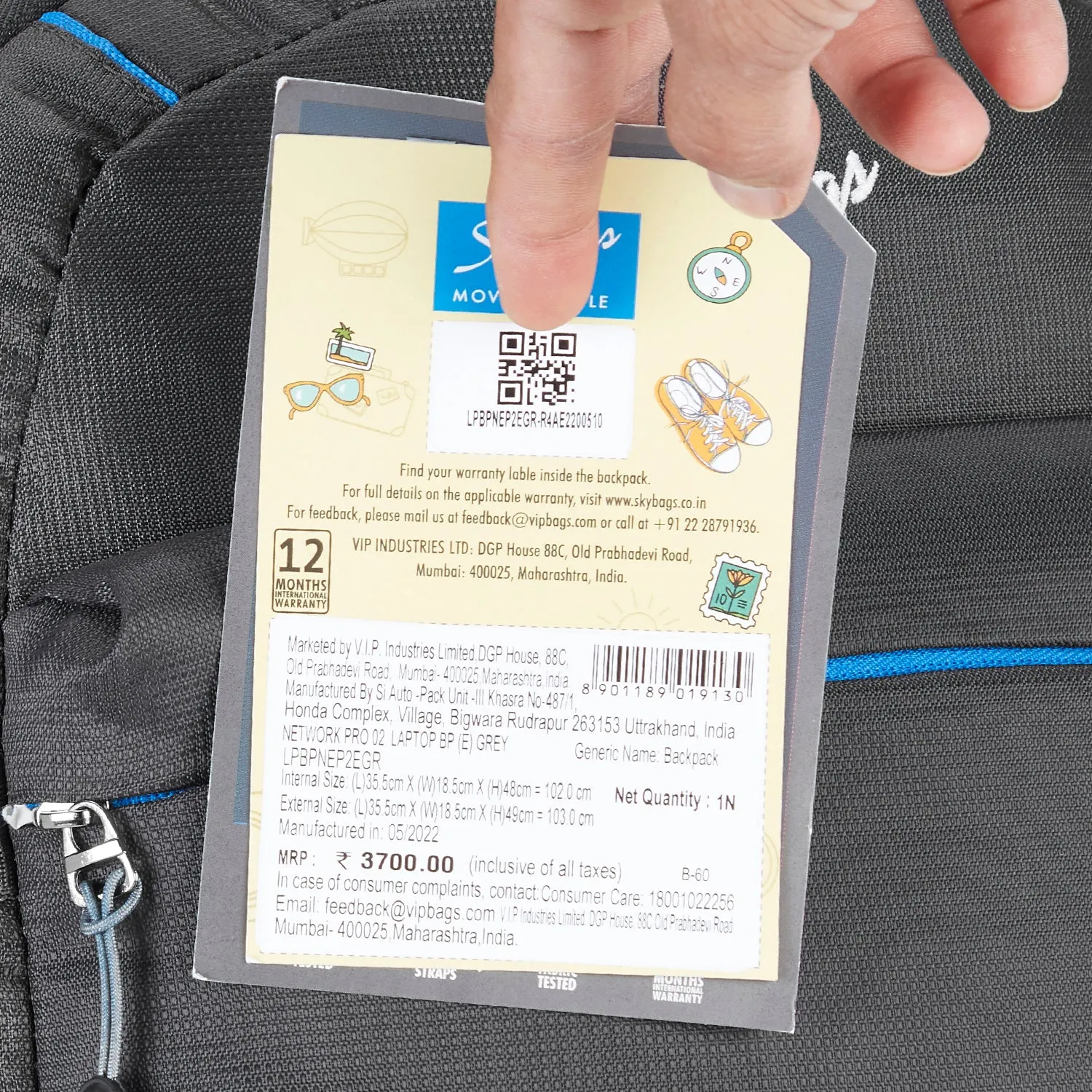 Skybags Network Pro  01 Laptop Bp (E)