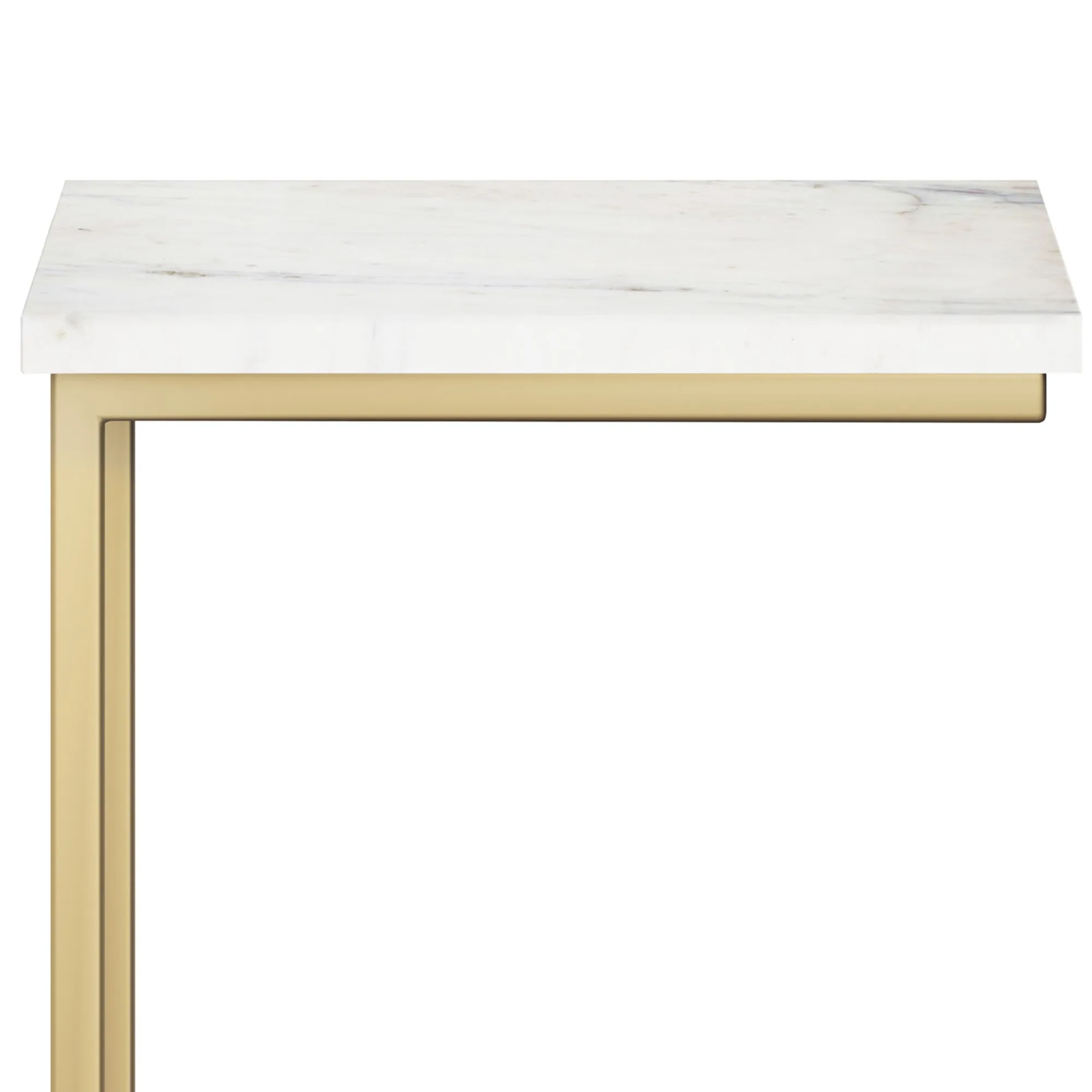 Skyler C Side Table with Marble Top