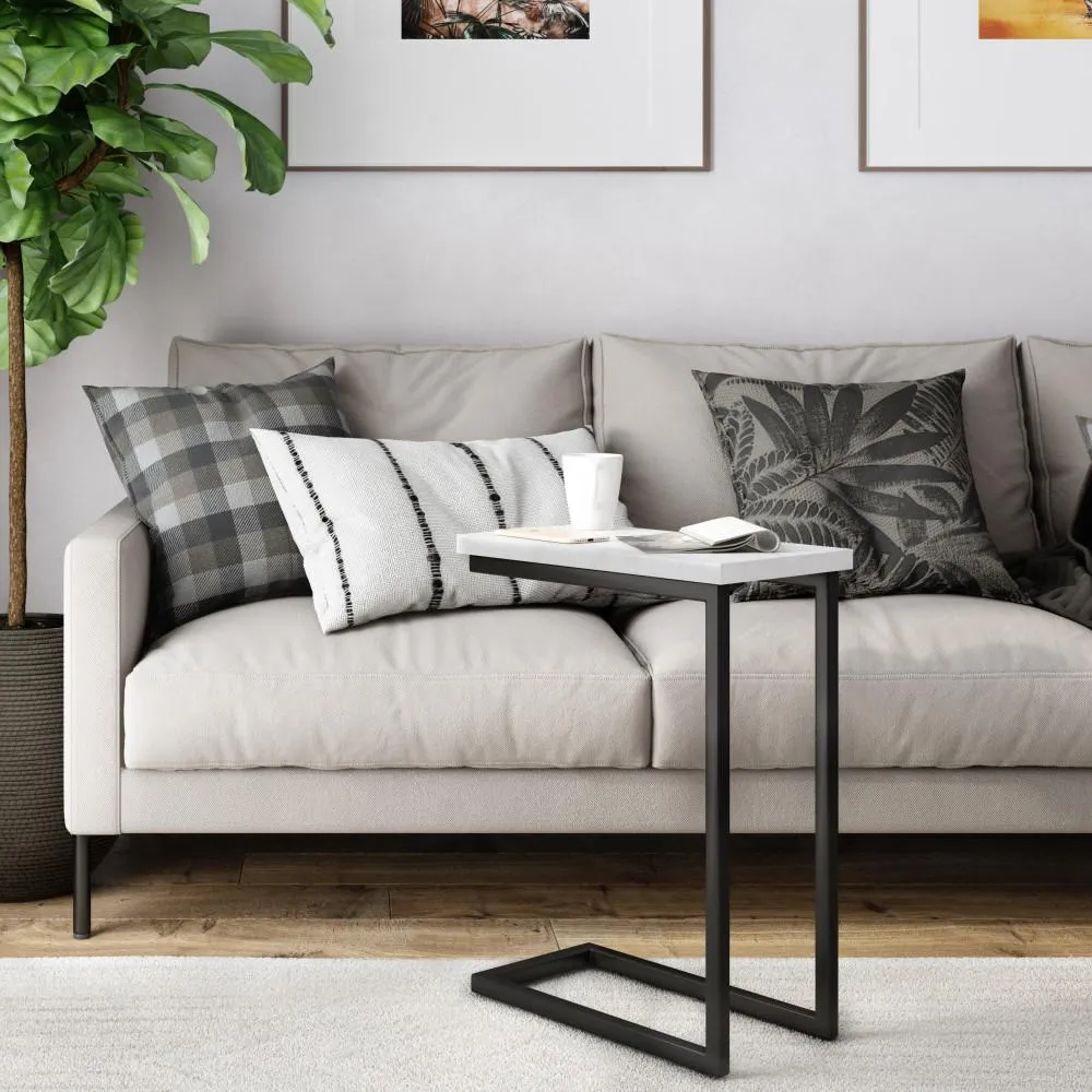 Skyler C Side Table with Marble Top
