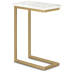Skyler C Side Table with Marble Top