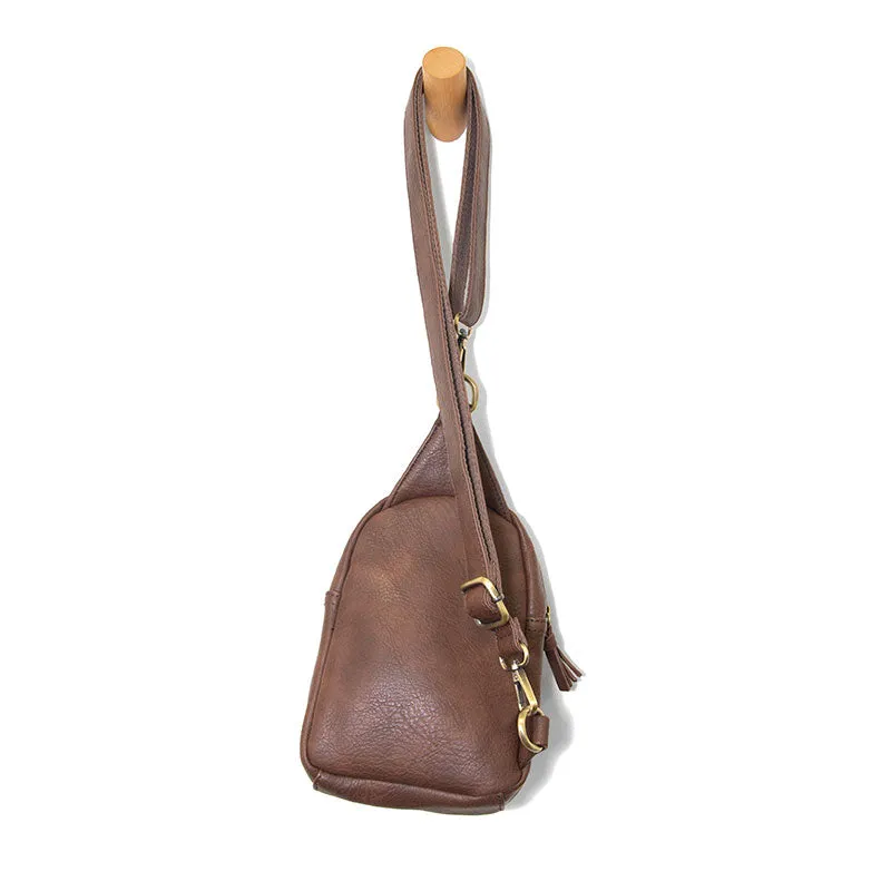 Skyler Sling Bag in Cognac