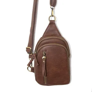 Skyler Sling Bag in Cognac