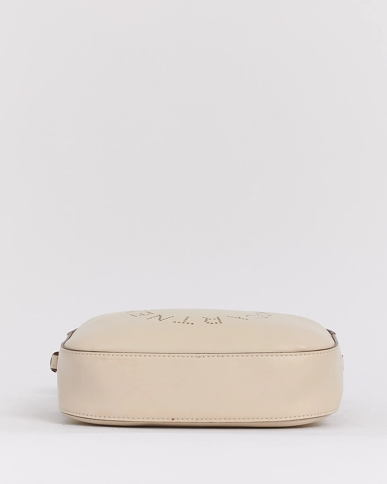 Stella McCartney White Vegan Leather Logo Crossbody Bag