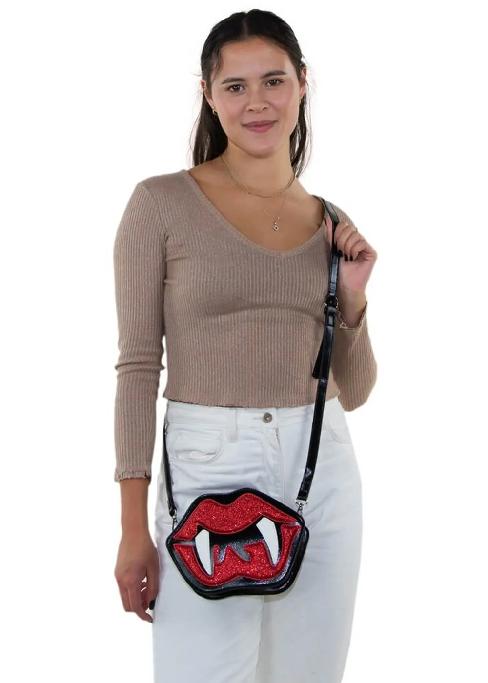 Succubus Bags Vampire Mouth Shoulderbag Red
