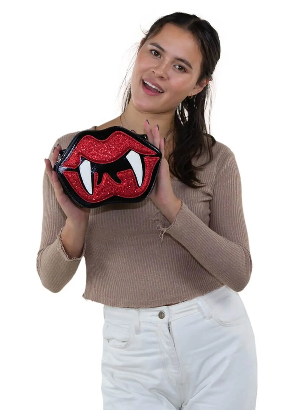 Succubus Bags Vampire Mouth Shoulderbag Red