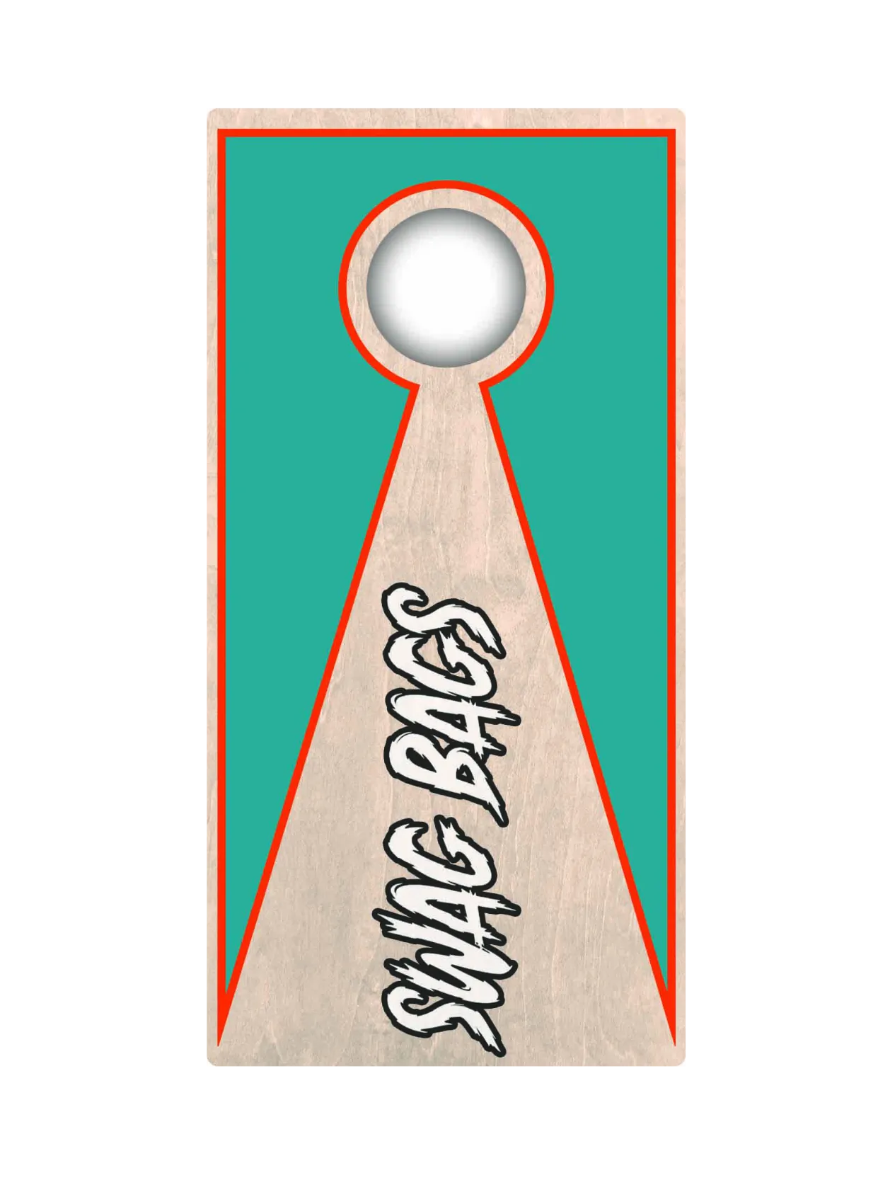 Swag Bags Mini Cornhole Boards (Orange & Teal)