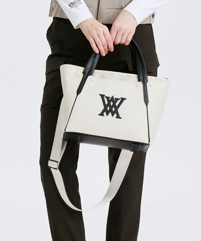Tri-Line Tote Bag - Ivory