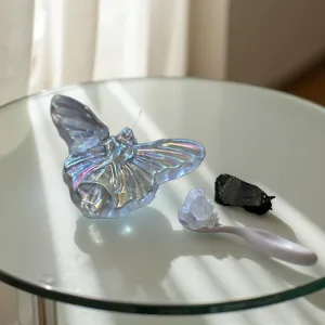Trio Aura Butterfly, Shungite Piece, Quartz Super Mini Cluster,  3-piece Grab Bag FB1499