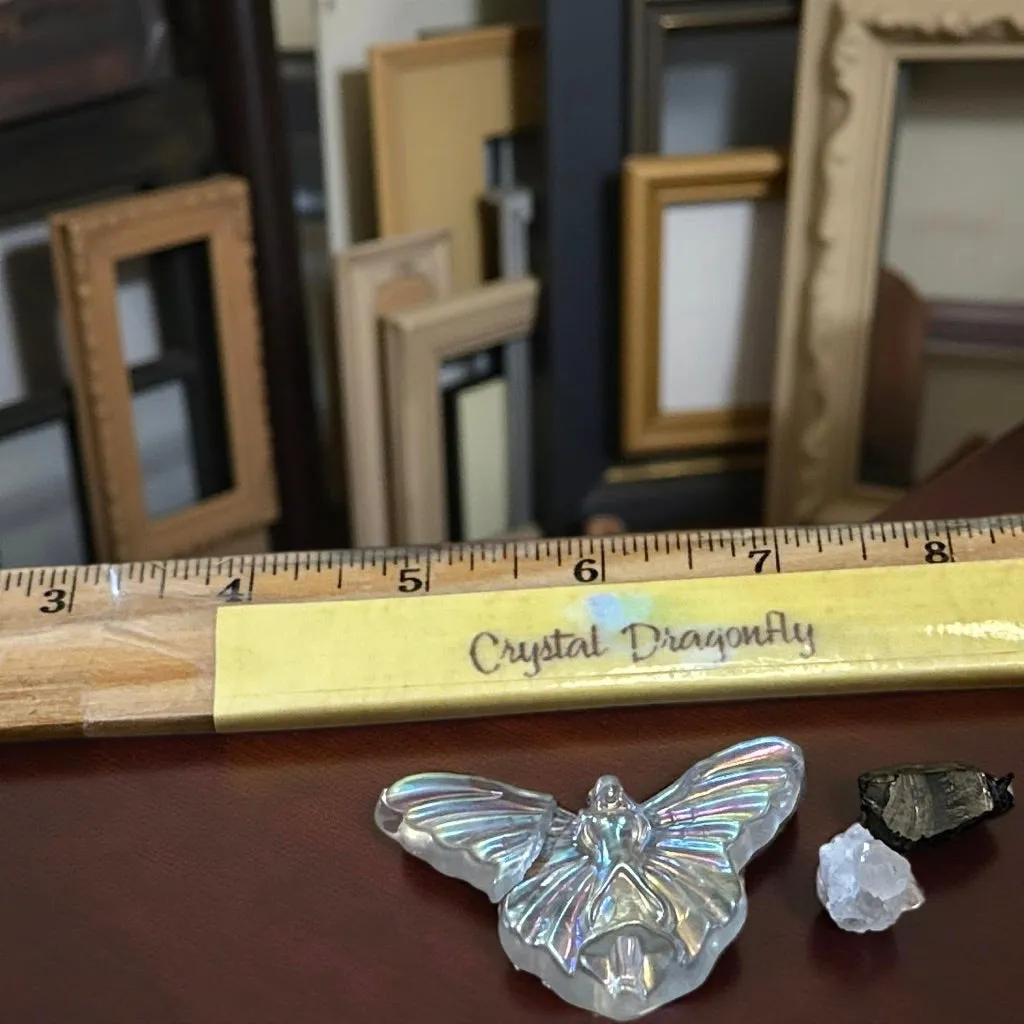 Trio Aura Butterfly, Shungite Piece, Quartz Super Mini Cluster,  3-piece Grab Bag FB1499