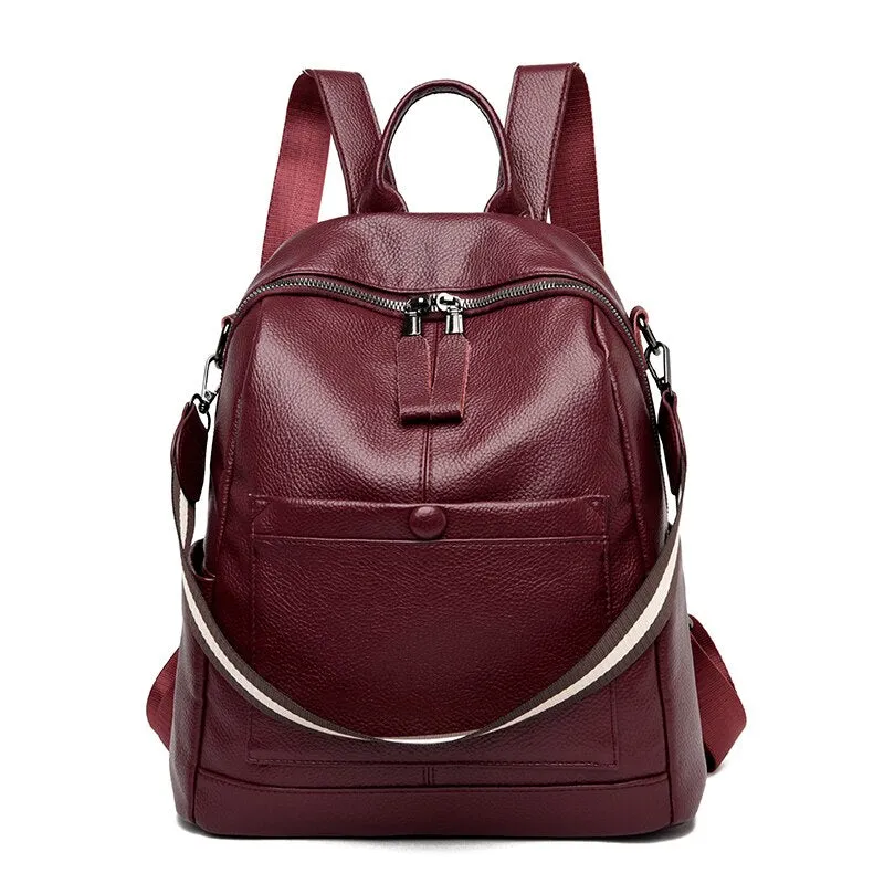 Two way Leather Backpacks
