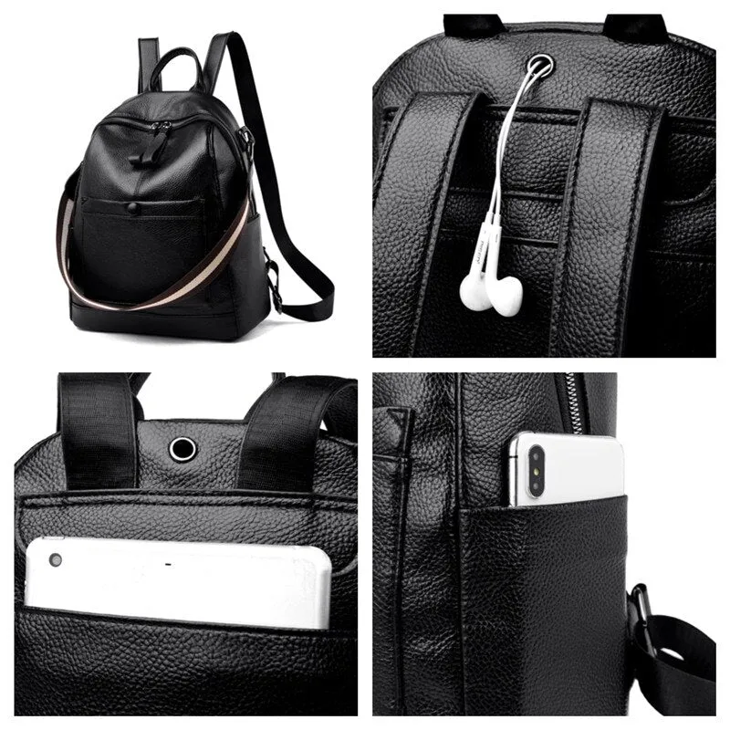 Two way Leather Backpacks
