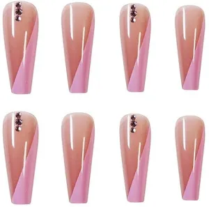 Useful Nail Stickers, Nail Art Supplies Kits Nail Polish Strips Summer Nail Decorations Accessions for Women and Girls -E