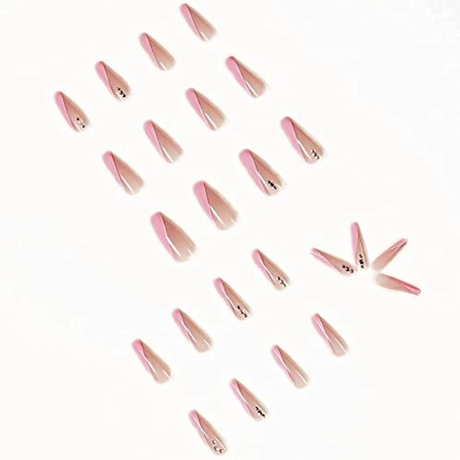 Useful Nail Stickers, Nail Art Supplies Kits Nail Polish Strips Summer Nail Decorations Accessions for Women and Girls -E