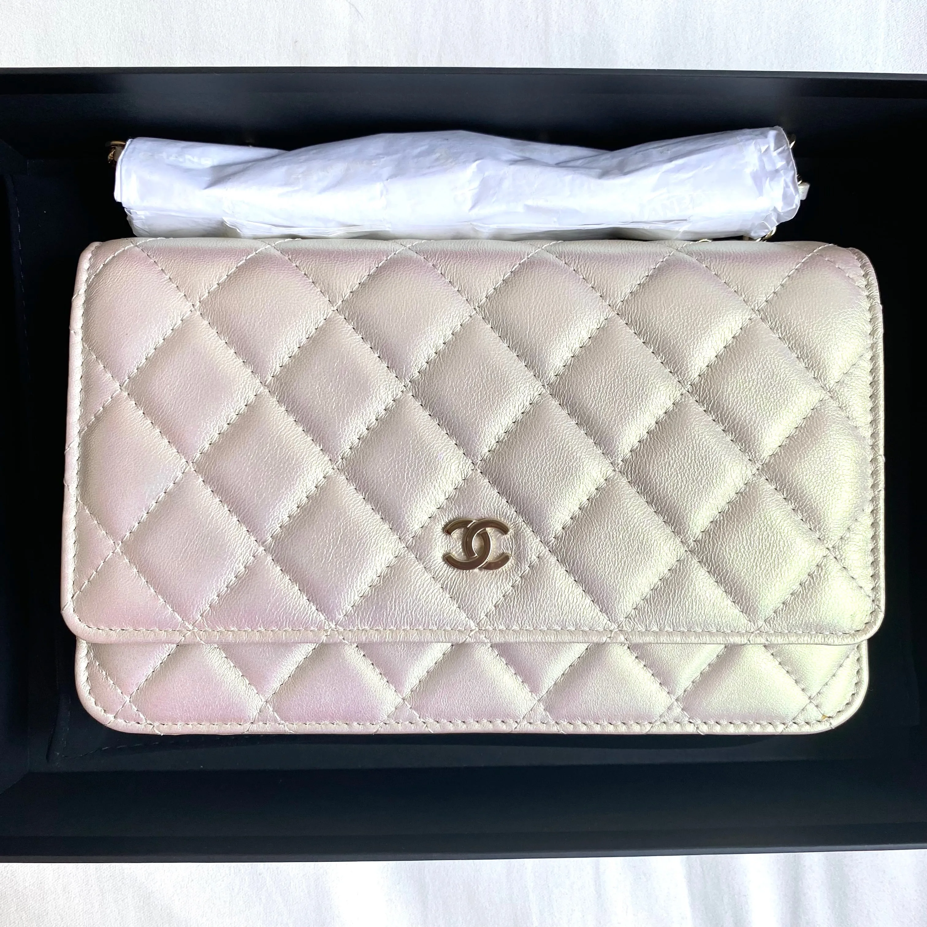 Wallet On Chain WOC in 20B Iridescent Ivory