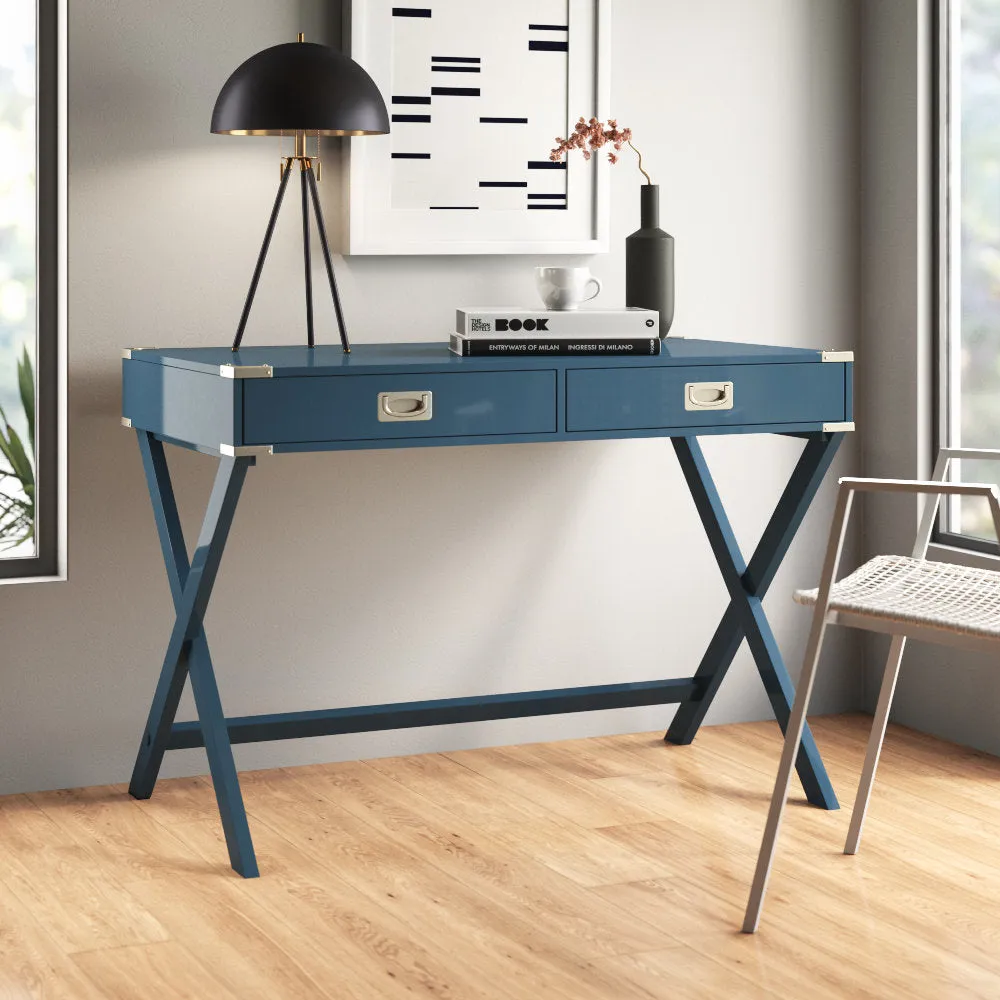Whetzel Desk Mercury Row® Color: Steel Blue