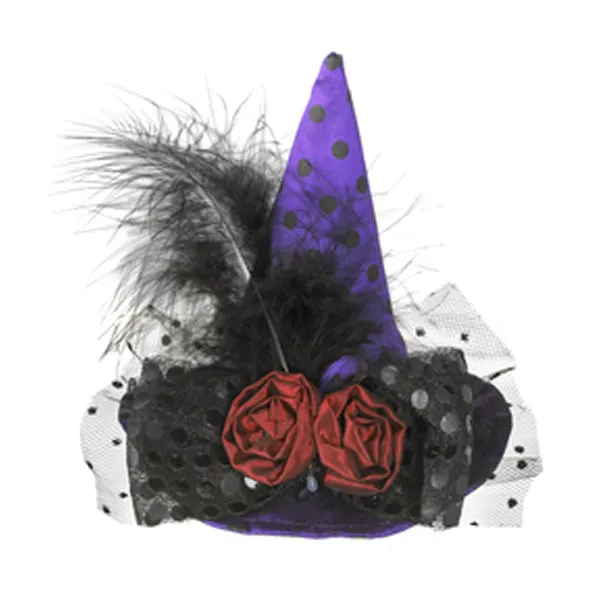 Witch Mini Hat Clip Fascinator, 3 styles