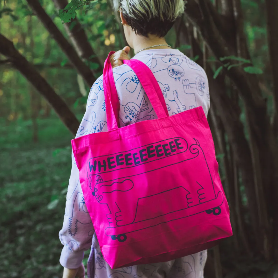 YUK FUN Long Dog Tote Bag