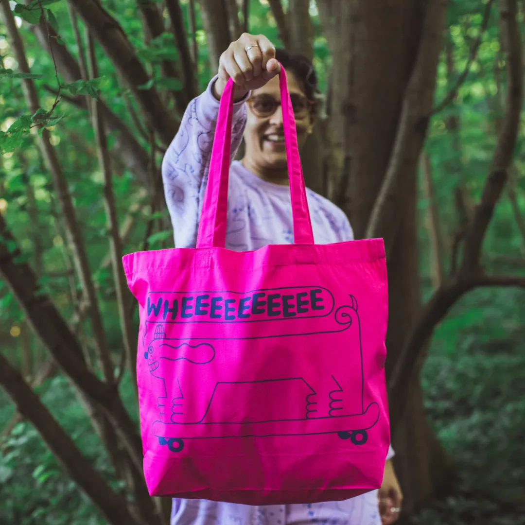 YUK FUN Long Dog Tote Bag